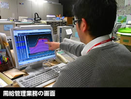 需給管理業務の画面