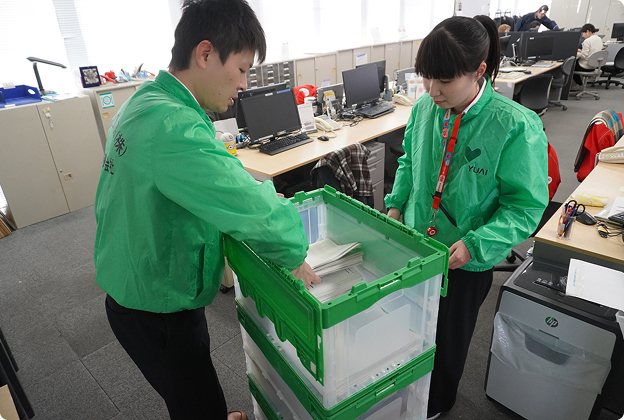 紙リサイクル 回収のイメージ